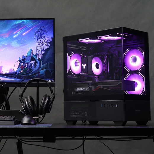 Colorful i5 14600KF/12600KF RTX5060Ti/5060 cardless sea view room desktop assembly computer console game e-sports flagship store diy complete machine delta tile seven 14600KF+5060T8+500G+16G 16G