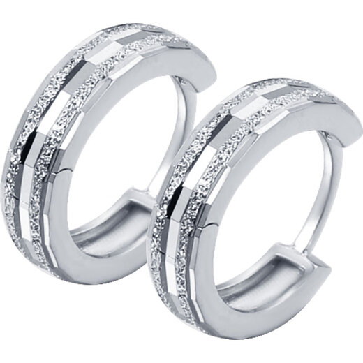Duozun TOODRERpt950 genuine platinum earrings for women, platinum double sand earrings, platinum earrings, earrings, new Valentine's Day gift, double sand earrings 3-3.5g (pair)