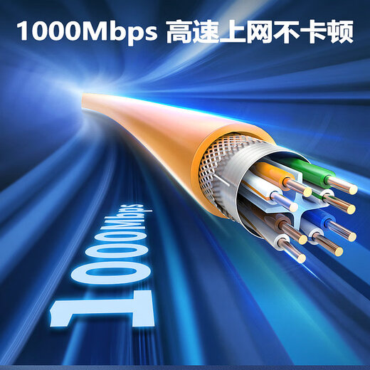 Akihabara (CHOSEAL) Câble réseau blindé Gigabit Cat6 de catégorie 5e et 6e surveillance extérieure étanche câble réseau ignifuge sans halogène à faible fumée Catégorie 6e double blindage QS6169A Câble réseau 10 Gigabit 305 m