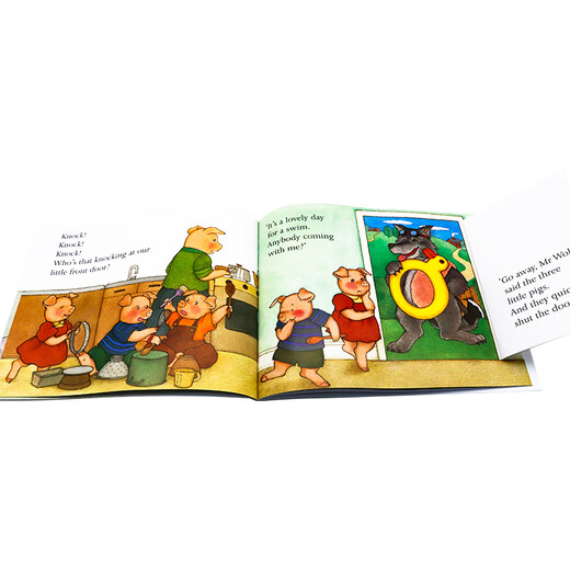 英文原版绘本 Go Away Mr Wolf 走开大灰狼先生 趣味韵律英文阅读翻翻书 幼儿童早教启蒙英语读物图画故事书 廖彩杏有声书单推荐