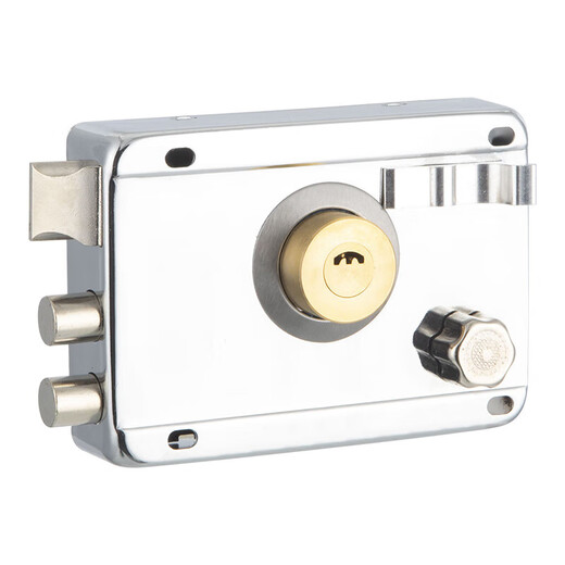 Exterior door lock, old-fashioned anti-theft lock, anti-pry household door, iron door, wooden door, room door lock, cold-rolled steel universal lock, edge-left opening