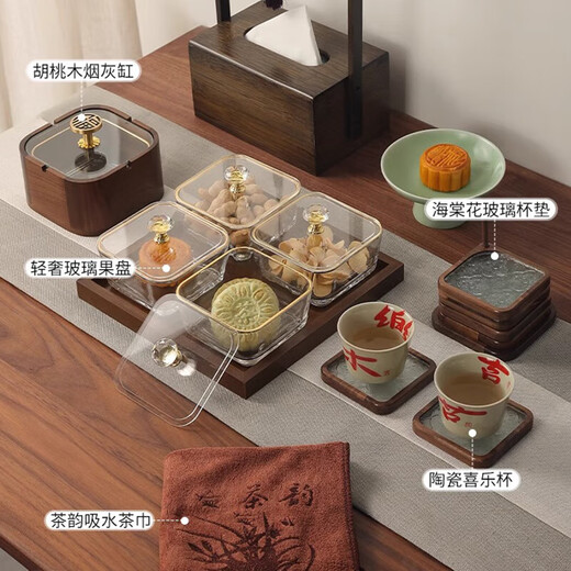 Household rags, tea towels, tea cloths, tea sets, tea table towels, coffee tables, tea cups, tablecloths, rags, absorbent and thickened, 5 packs