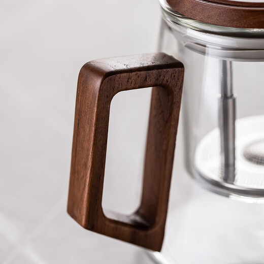 Porcelain brand tea set transparent elegant cup tea water separation glass teapot high temperature resistant office tea tea set