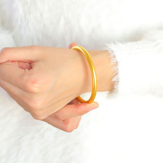 OAZ Pure Gold and Silver 999 Handmade Heritage Curly Grass Pattern Ancient Gold and Silver Bracelet High Real Gold and Silver 56 Circles 90-100 Jin Jin is equal to 0.5 kg 24h delivery - Curly Grass Pattern - Gift box has a face