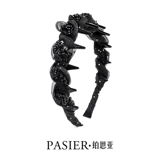 Perthia Paris Princess Headband 2025 New High-end Fashion Light Luxury Small Fragrance Wind Pressed Hair Headband Handmade Beaded Headwear Ruth Gift Box for Girlfriend