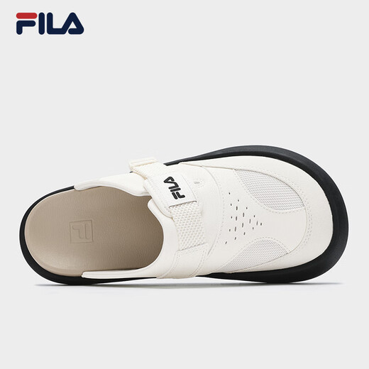 FILA 斐乐官方拖鞋女鞋休闲勃肯鞋2025夏季新款元气拖鞋潮流凉拖鞋 豆腐白-TF 38