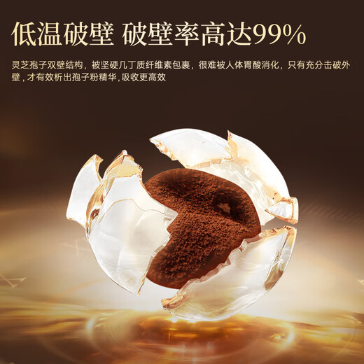 Zhizhengyuan Broken Ganoderma Spore Powder Monthly Gift Box 60 Bags Triterpenes 15.8% Give Parents, Elders and Elderly Gifts to Enhance Immunity