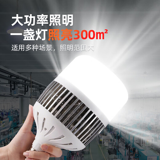The most beautiful LED light bulb energy-saving lamp white light super bright high-power indoor lighting factory e27 screw bulb type 100-white light E27 screw