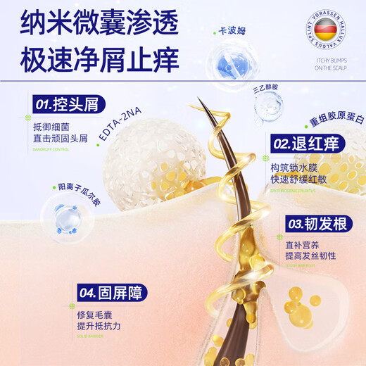 Warrenson Medical Anti-itching, Anti-Dandruff, Folliculitis Shampoo, Scalp Seborrheic Dermatitis Special Fungus Control Drug Administration Certification