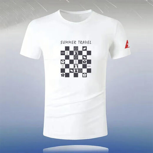 法国大公鸡2025纯棉短袖t恤男夏季新款上衣男士半袖休闲打底衫男 DX1105白色【纯棉款】 2XL  建议【135-155斤】