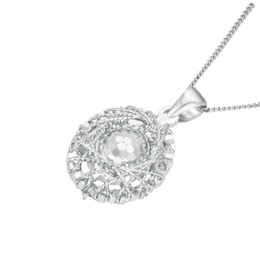 CHINA GOLD PT950 pigeon egg platinum pendant for women, a birthday gift for your girlfriend and wife, weighing about 2.4g (refund more for less)