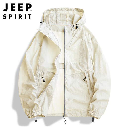 JEEP SPIRIT Jeep sun protection clothing men's summer anti-UV jacket ice silk breathable thin outdoor fishing sun protection clothing