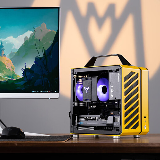 Sugar Cube Mechanical Master AMD R5 5500/5600GT/RTX5060/5060ti graphics card desktop black myth Wukong game e-sports office live broadcast portable small host configuration three丨5600丨RTX5060丨16G/1T