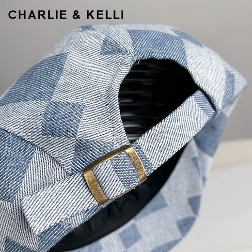CHARLIE&KELLI Spring and Summer Sunscreen Beret Women's 2026 New Size Square Forward Cap Birthday Gift for Wife and Girlfriend Denim Blue Valentine's Day Gift for Girlfriend One Size