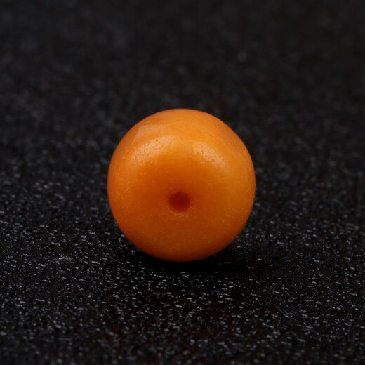 Fat Donglai same style beeswax single bead bucket bead natural beeswax Russian material old type bead bracelet bracelet orange red skin old wax single bead old beeswax old type bead diameter about 11-12