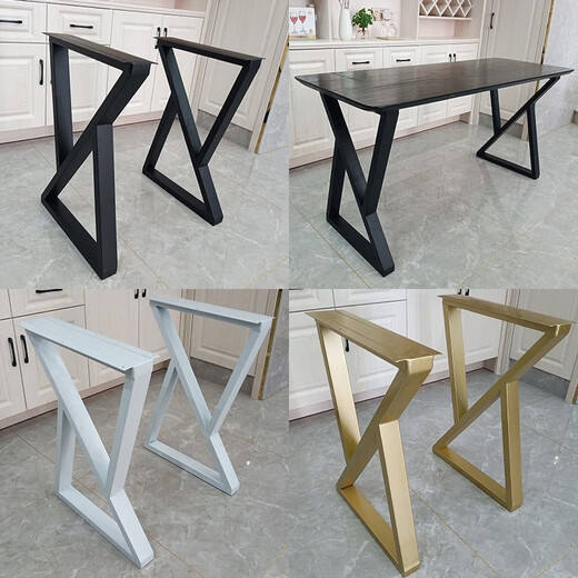 Vinoa iron dresser table leg sideboard coffee table desk metal table leg bracket dining table tripod bar leg support leg height 72cm single (table leg) black width 40cm