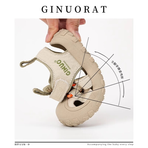 Chino Mouse Official Authentic Children's Sandals for Baby Boys Summer Casual Outdoor Breathable Baby Girl Non-Slip Toddler Shoes Pink Size 22 (Suitable for Feet Length 13.5-14.0cm)