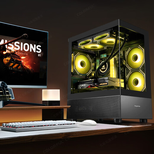 Colorful i5 12600KF/14600KF RTX5060 5060TI graphics card Black Myth Wukong e-sports game design computer host desktop assembly machine sea view room with two 12490F丨32G丨1TB丨5060