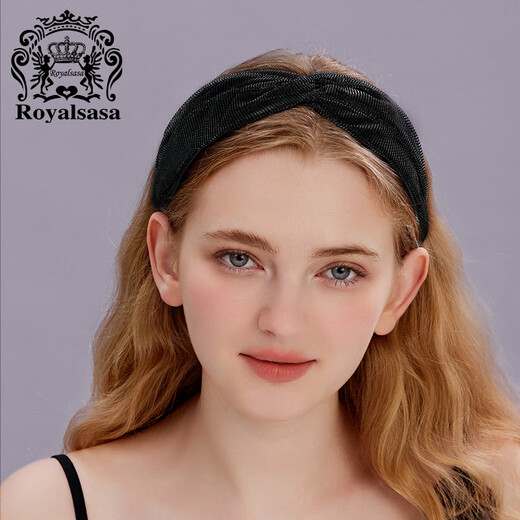 Royal sasa royal sasa high-end wide-brimmed headband with temperament and high skull pressure hair headband bundled hair outer hair accessories headdress for women