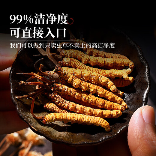 半山农 冬虫夏草断草10克 送父母长辈老人滋补营养品年货礼品父亲节礼物