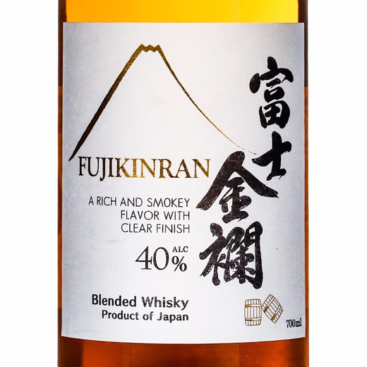 富士金襕富士金澜 调和威士忌 日本进口洋酒 【无盒】富士金襕双桶700ml