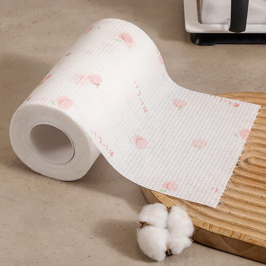 Kitchen paper towel, oil-absorbing and water-absorbing paper, disposable lazy rag for wiping hands, washing dishes, wiping feet, washing face, non-stick oil household printing 20*20CM 200 pieces