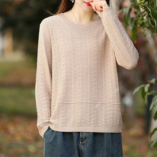 xcfreht2025文艺纯色针织衫女宽松百搭潮 黑色9901款 M  建议115-130斤