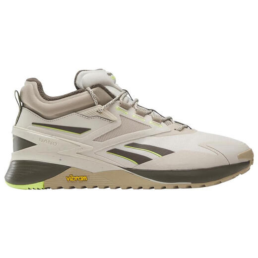 Reebok Men's Shoes Nano X3 Adventure Training Shoes Cushioning Comfortable Flexible Stable Grip Sports Shoes Boulder Beige F23/Laser L 42