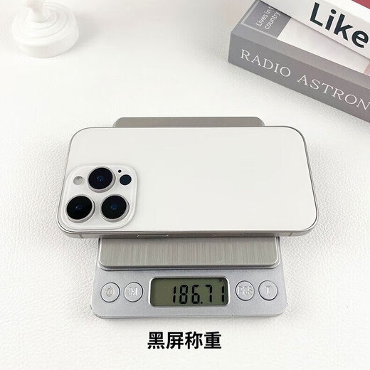 The keyman is suitable for Apple 17/16 mobile phone model simulation model machine campus handover 17Promax/16plus glass screen counter display performance shooting prop machine model three-camera-white (black screen model) 丨A must-have for the beginning of school