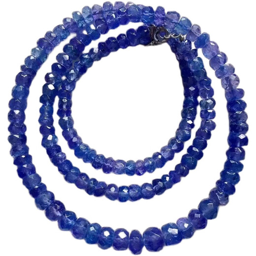 Wei Ci large particle tanzanite faceted necklace bracelet women's bracelets and anklets natural unoptimized 2.8-3mm sparkling 4.7 6.3mm necklace