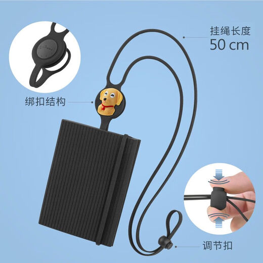温诗欧护照夹卡套出国留学旅行通行证件收纳包机场随身挂绳登机牌包 颈挂护照夹-白lit e-喵喵猫