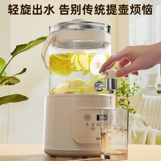 Skyworth government subsidy faucet health kettle 3L large capacity health barrel 316 heating plate kettle split electric kettle flower tea kettle 48 hours constant temperature kettle S235