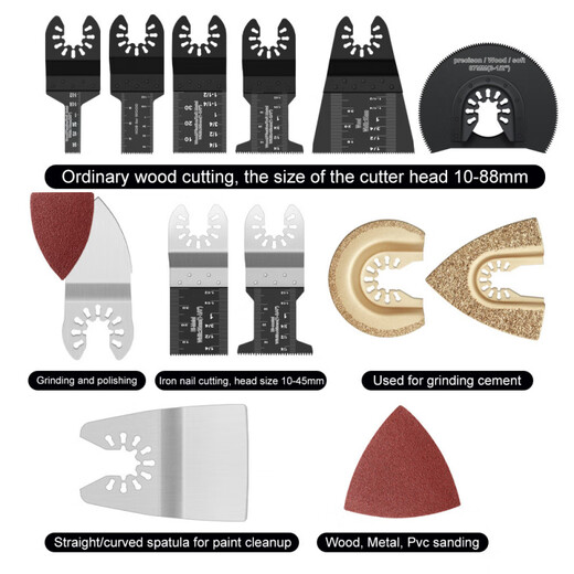 Universal Universal Saw Blade Opening Type Quick-Release Saw Blade Multifunctional Trimming Machine Home Woodworking Metal Kitchen and Bathroom Polishing 10mm Bi-Metal