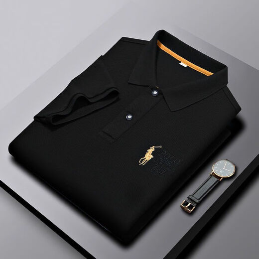 
Cool Qihao Paul shirt summer hot day lapel t-shirt official website flagship store summer quick dry middle-aged and young men's lapel short sleeves 829 white + black [high-end] M Recommended 100-120 Jin [Jin equals 0.5 kg]
