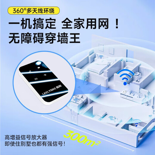 Lilian Lilian portable wifi mobile telecommunications universal wifi6 wireless network 5ghz portable wireless network card router plug-in-free truck-mounted wifi 2025 model AI intelligent acceleration/upgrade flagship version fifteen cores speed up 6999%