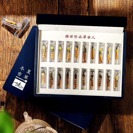 
Liwei Leopard Cordyceps sinensis 10g 4 pieces/g 40 pieces first-class quality freeze-dried Cordyceps father's day gift box high-end tonic
