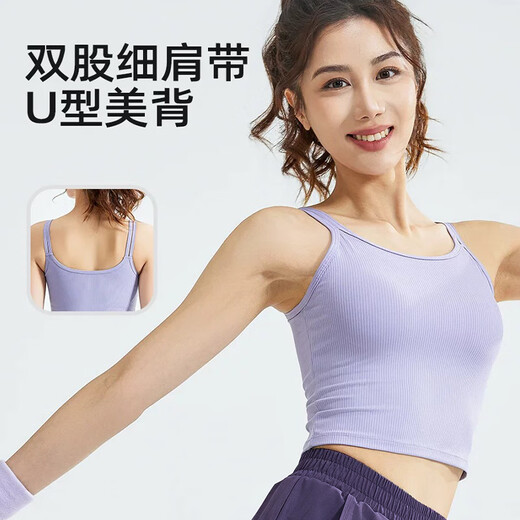 Lugeli yoga women's sports running suit spring and summer loose slimming quick-drying clothes morning running clothes Pilates fitness clothes shorts sports suit purple L recommended 105-120 Jin Jin equals 0.5 kg