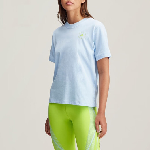 阿迪达斯（adidas）女装 柔软舒适时尚潮流百搭透气运动休闲圆领短袖KC0970 IW9921 XS