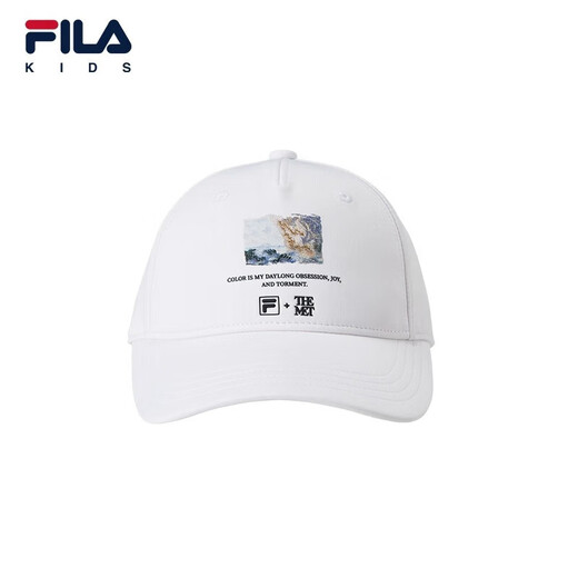 FILA children's clothing children's baseball cap autumn and winter new casual fashion printed sun visor for boys and girls Legend Blue-FNV 4-8 years old S