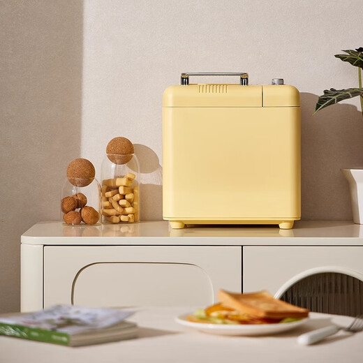 Petrus Toaster Household Fully Automatic Multi-Function Small Breakfast Sandwich Toast and Kneading Dough Light Food Machine Double-tube Ice Cream Holiday Gift PE9900 Creamy Yellow (Big surprise upon inquiry)