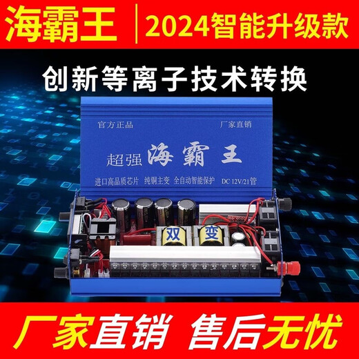 Inverter head deepwater new high-power inverter 12V multi-functional intelligent boost power converter high voltage intelligent 24-tube pure copper wire gift package