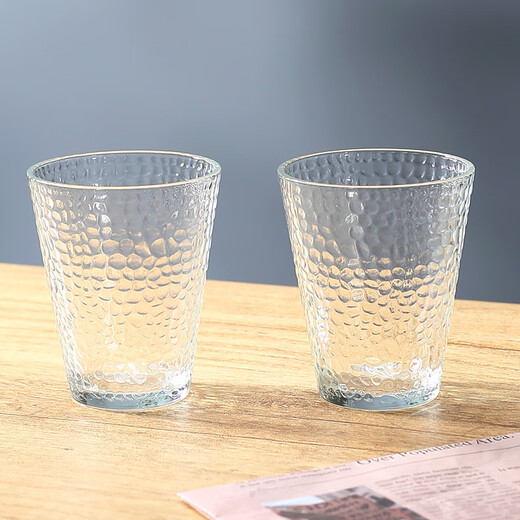 Vinoa vertical pattern cold kettle glass water set food-grade large-capacity glass for home living room* Be an artist of life-enjoy slow life Hammer pattern* water set 7-piece set 1 pot + 6 cups