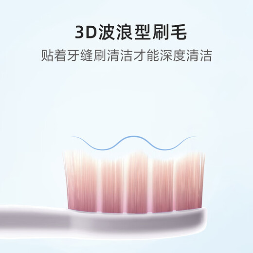 FLYCO electric toothbrush head suitable for FT7105, FT7205 multi-angle cleaning sonic vibration soft bristle brush head 1 Romantic Pink