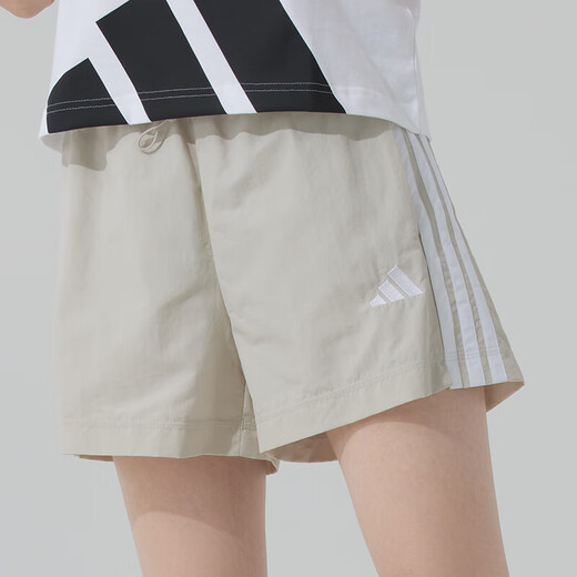 阿迪达斯 （adidas）运动套装女装 2025夏季新款潮流透气短袖T恤梭织快干短裤 两件套 两件套/时尚潮搭 XL