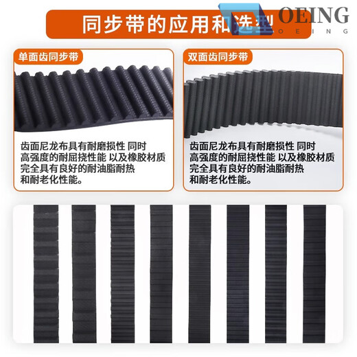 Timing belt HTDS3M5M8M14MXLXHT5T10 double-sided toothed gear rubber transmission belt polyurethane Please provide model and width (contact customer service for price)