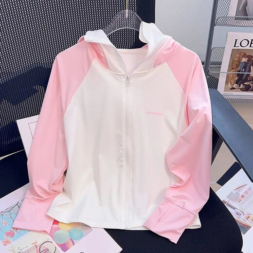 Disney 2025 New Style Children's Skin Clothing Lightweight and Breathable Little Girl Ice Silk Summer Clothes Girls Sun Protection Clothes Jacket White 160