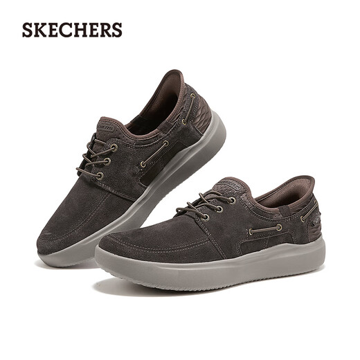 Skechers flash shoes men's autumn 2025 new business sneakers one-legged casual beanie shoes 211143