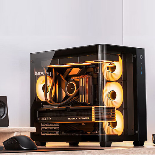 JONSBO TK3 sea view room chassis ATX computer host column-free curved glass side transparent desktop 360 water-cooled MATX desktop game e-sports type-c TK-3 black (supports ATX motherboard/360 water cooling)