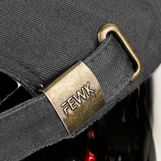 Colorful large head circumference hat men's trendy baseball cap men's embroidery couple Korean curved brim face-showing small duck cap men's hat women