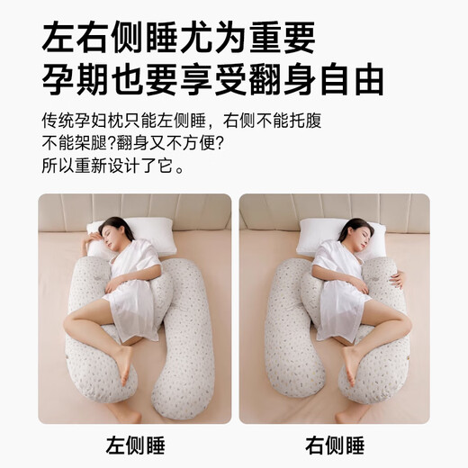 Guangdola pregnancy pillow, waist-protecting side sleeping pillow, abdominal support for sleeping, multi-functional U-shaped pillow for sleeping during pregnancy